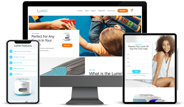 Lumin backdrop for ecommerce marketing