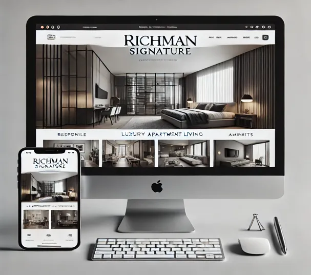 Richman Signature website created by a real estate marketing agency, Chatter Buzz Media