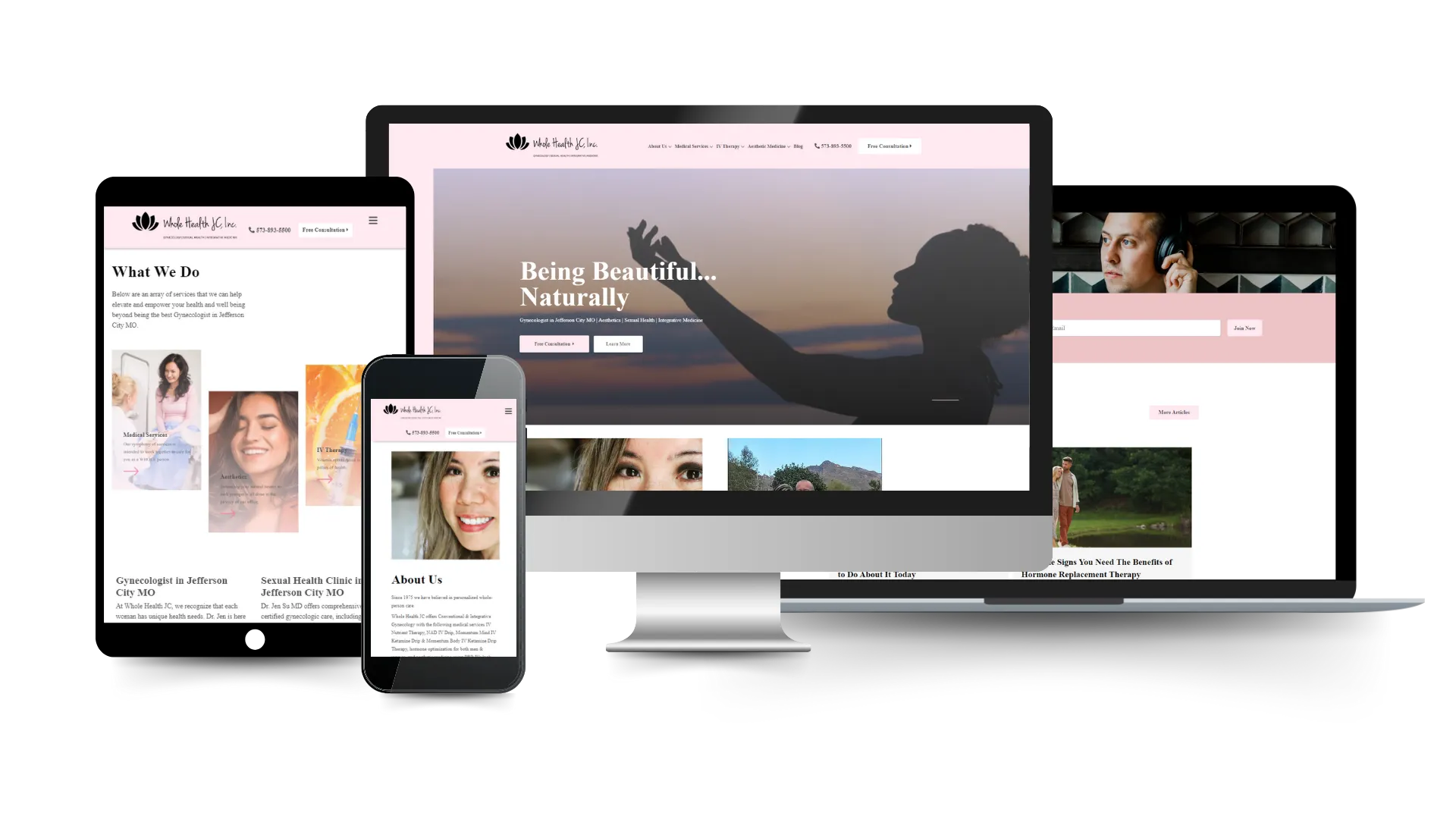 Whole Health JC - small business web designs